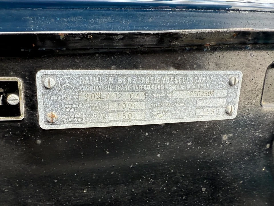 1959 Mercedes-Benz 190 SL - Image 29 of 31