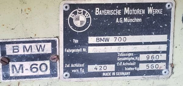 1960 BMW 700 - Image 4 of 11