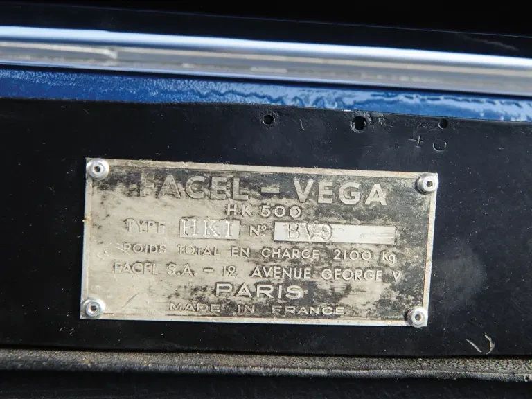 1961 Facel Vega HK500 - Image 9 of 21