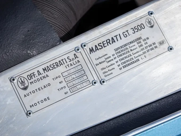 1961 Maserati 3500 GT - Image 24 of 31