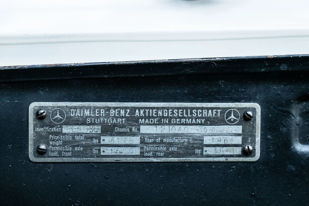 1961 Mercedes-Benz W120 & W121 - Image 27 of 31