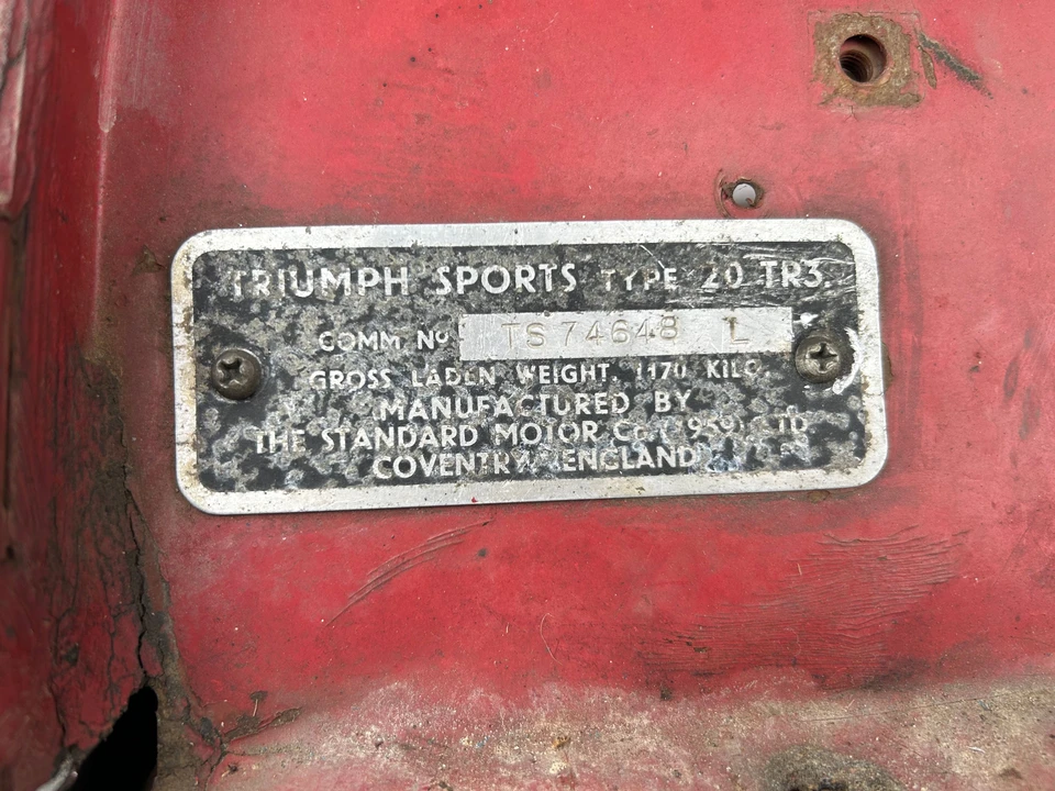 1961 Triumph TR3A - Image 9 of 19