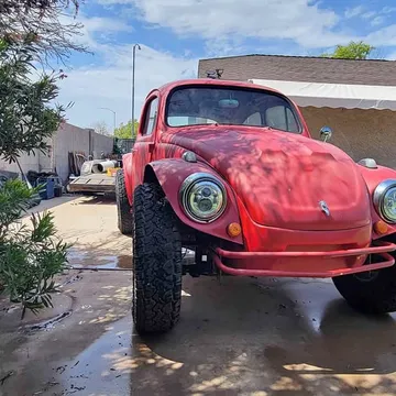 1961 Volkswagen Beetle #PinkBeetle Hatchback 2D