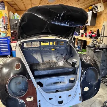 1961 Volkswagen Beetle Rag top