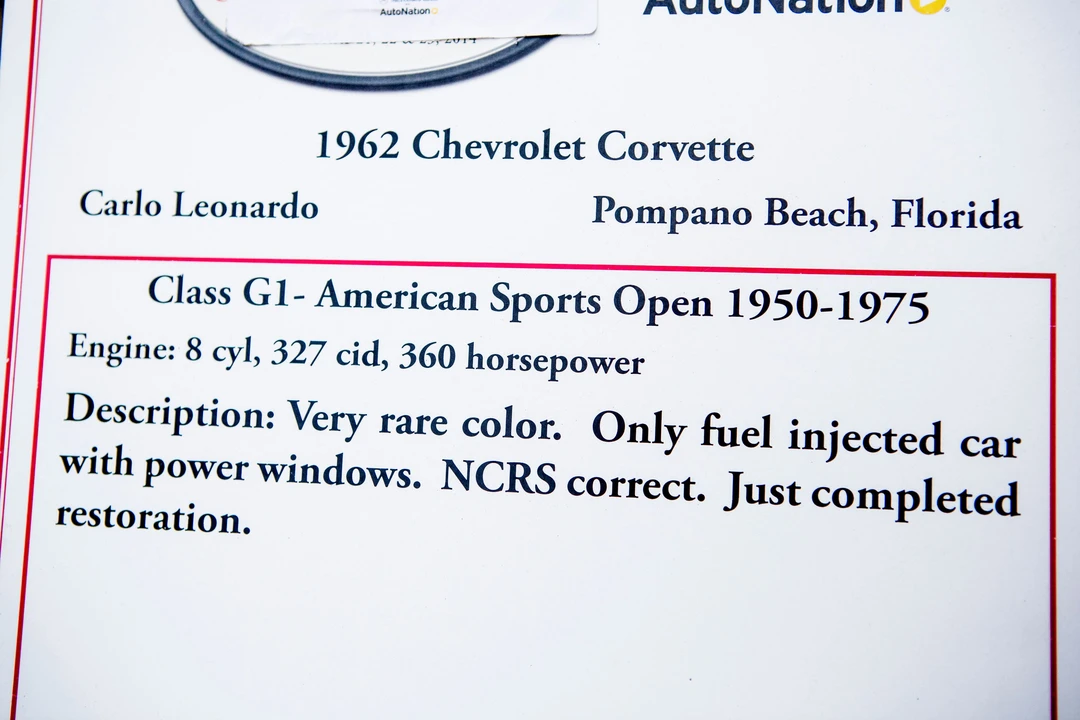 1962 Chevrolet Corvette C1 - Image 22 of 31