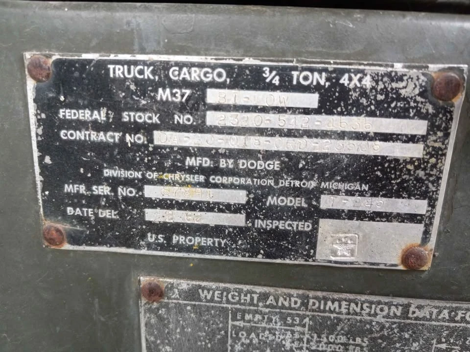 1962 Dodge Military Vehicles - Image 10 of 10