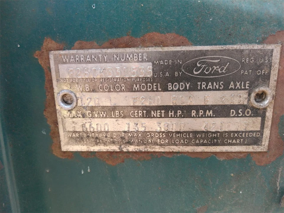 1962 Ford F-Series 4th Gen - Image 13 of 13