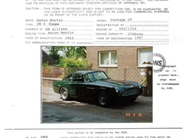 1963 Aston Martin DB4 Vantage - Image 18 of 18