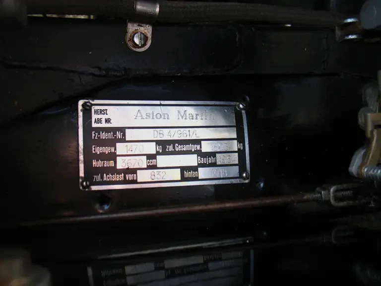 1963 Aston Martin DB4 Vantage - Image 8 of 23