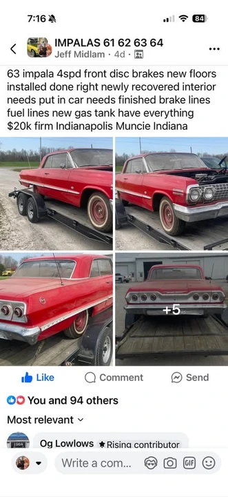 1963 Chevrolet Impala 3rd Gen - Image 2 of 9