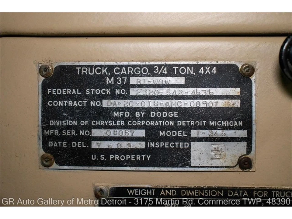 1963 Dodge Military Vehicles - Image 16 of 31