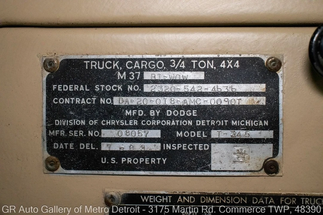 1963 Dodge Military Vehicles - Image 17 of 31