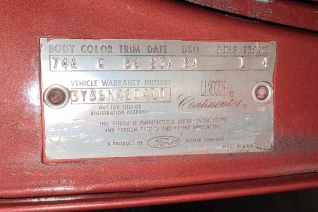 1963 Lincoln Continental 4th Gen - Image 8 of 8