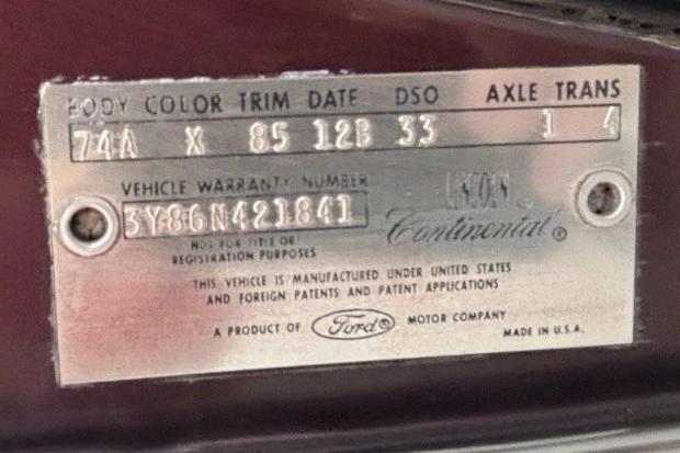 1963 Lincoln Continental 4th Gen - Image 8 of 8