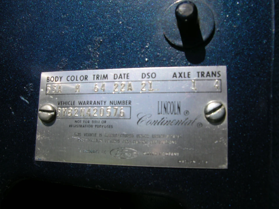 1963 Lincoln Continental 4th Gen - Image 3 of 6