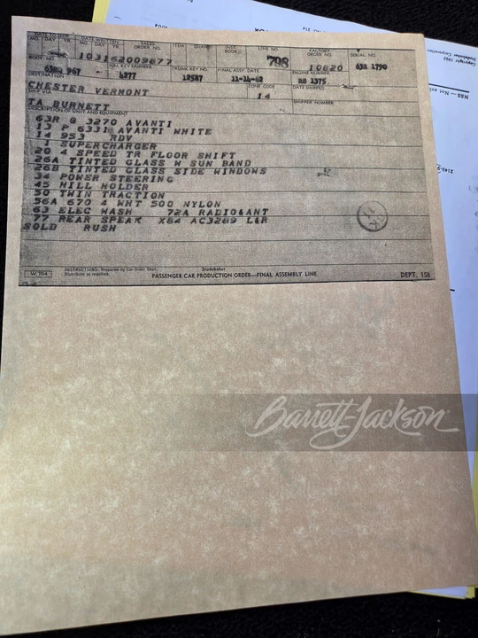 1963 Studebaker Avanti - Image 13 of 18