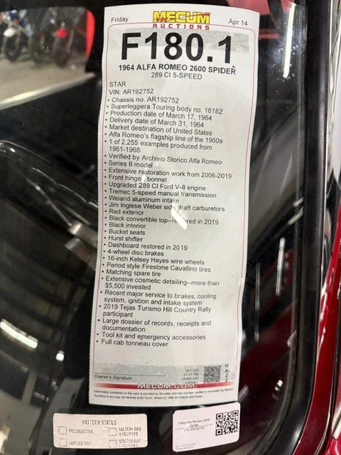 1964 Alfa Romeo 2600 - Image 14 of 14