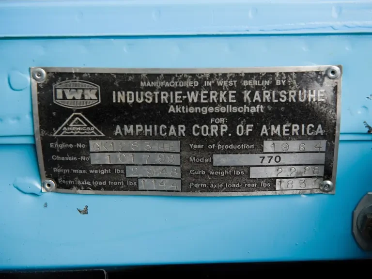 1964 Amphicar Model 770 - Image 11 of 11
