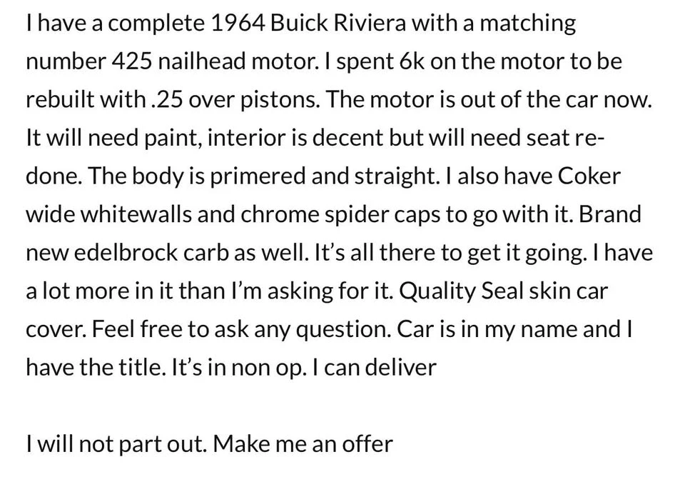 1964 Buick Riviera 1st Gen - Image 7 of 7