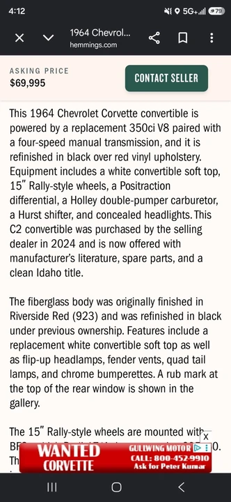 1964 Chevrolet Corvette C2 - Image 19 of 20