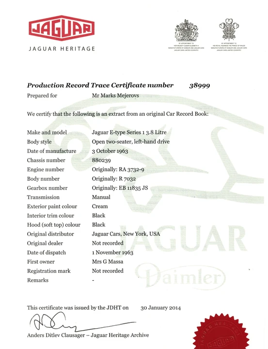 1964 Jaguar E-Type Series 1 - Image 2 of 31