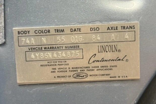 1964 Lincoln Continental 4th Gen - Image 8 of 8