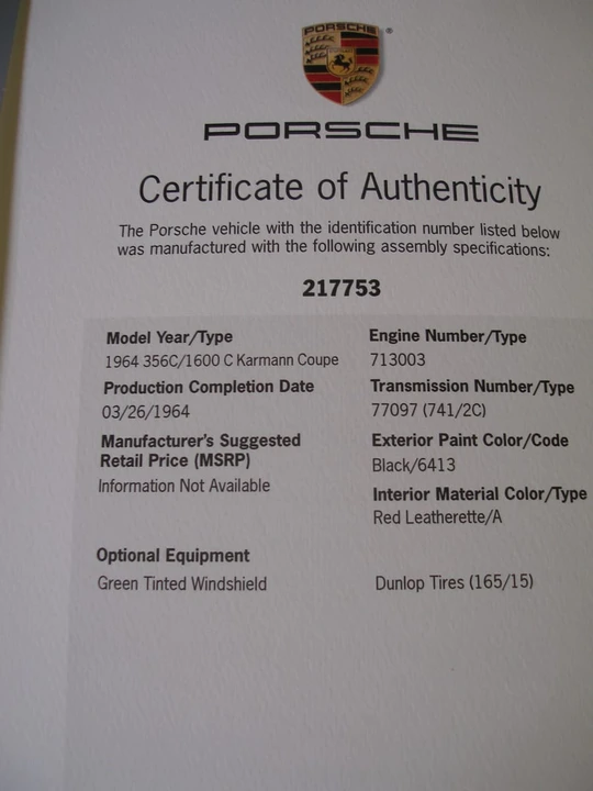 1964 Porsche 356 C - Image 8 of 8