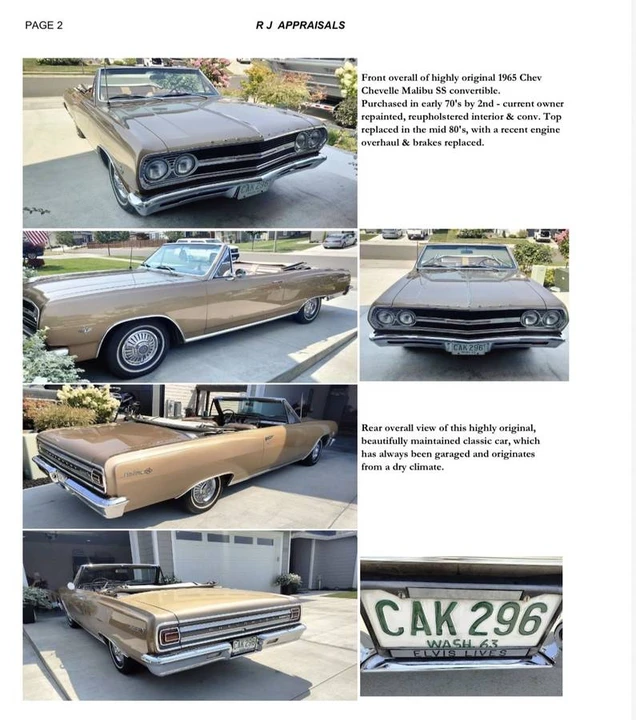1965 Chevrolet Chevelle SS 1st Gen - Image 4 of 6