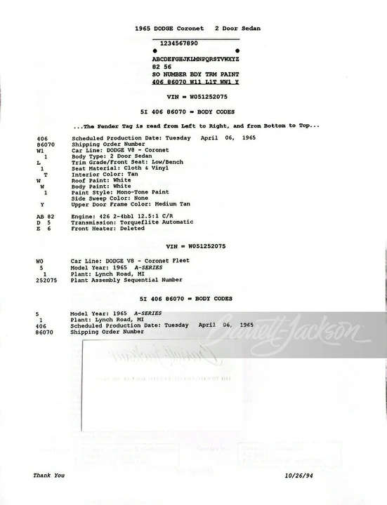 1965 Dodge Coronet 4th Gen - Image 6 of 30