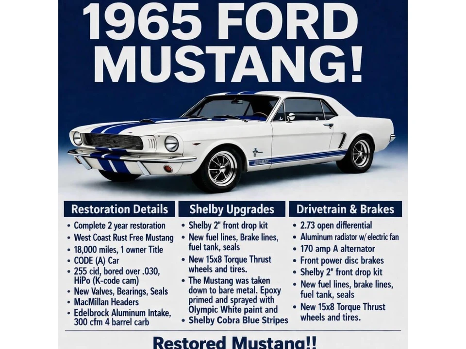 1965 Ford Mustang 1st Gen (1964.5-1966) - Image 3 of 31