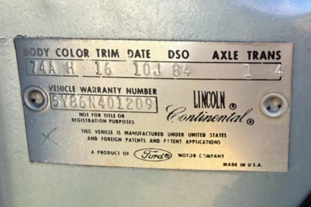 1965 Lincoln Continental 4th Gen - Image 8 of 8