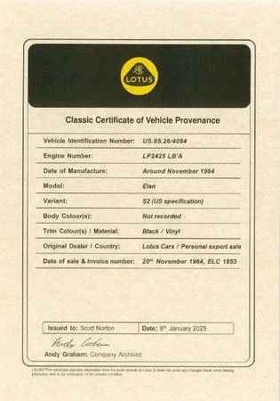 1965 Lotus Elan - Image 2 of 3