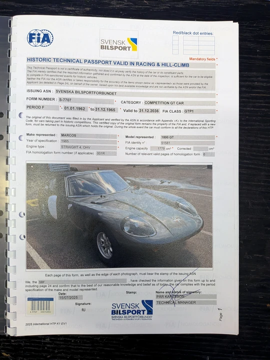 1965 Marcos GT - Image 6 of 6