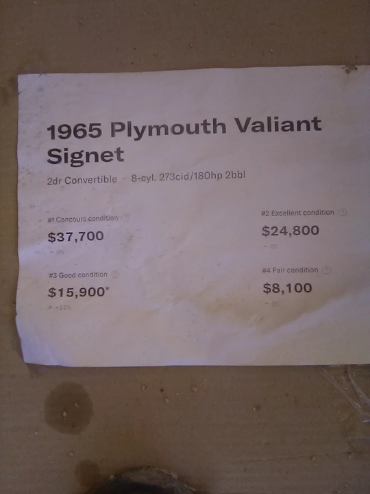 1965 Plymouth Valiant - Image 27 of 27