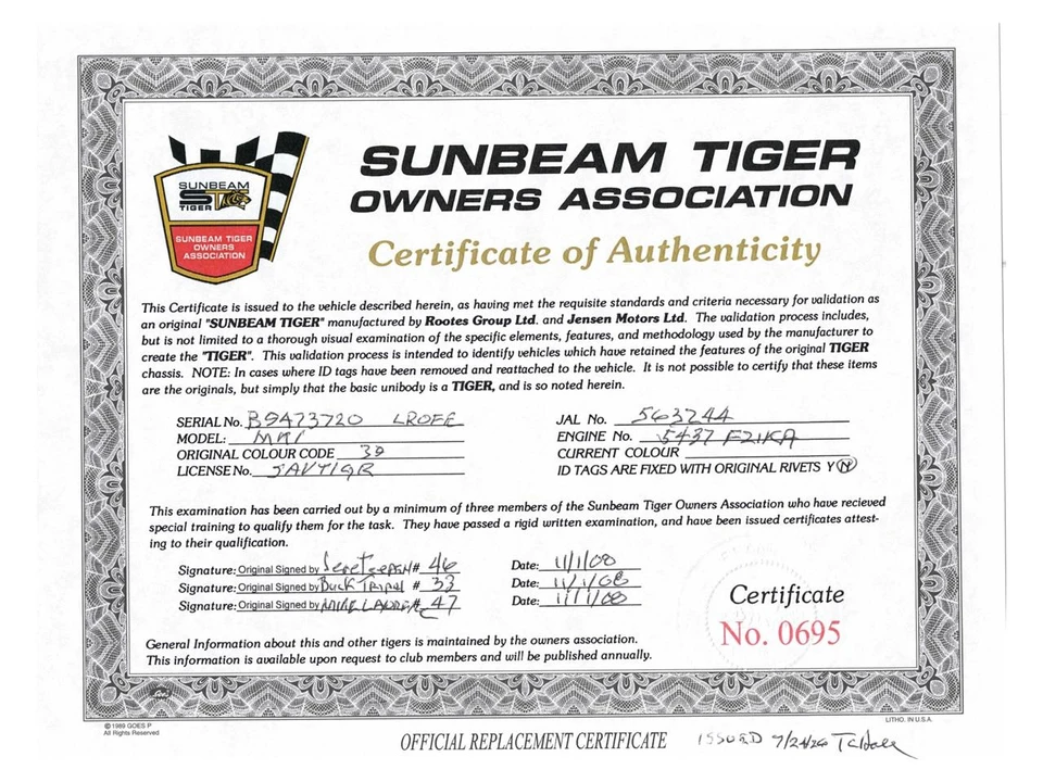 1965 Sunbeam Tiger Mark I - Image 21 of 31