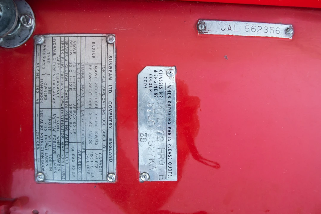 1965 Sunbeam Tiger Mark I - Image 7 of 28