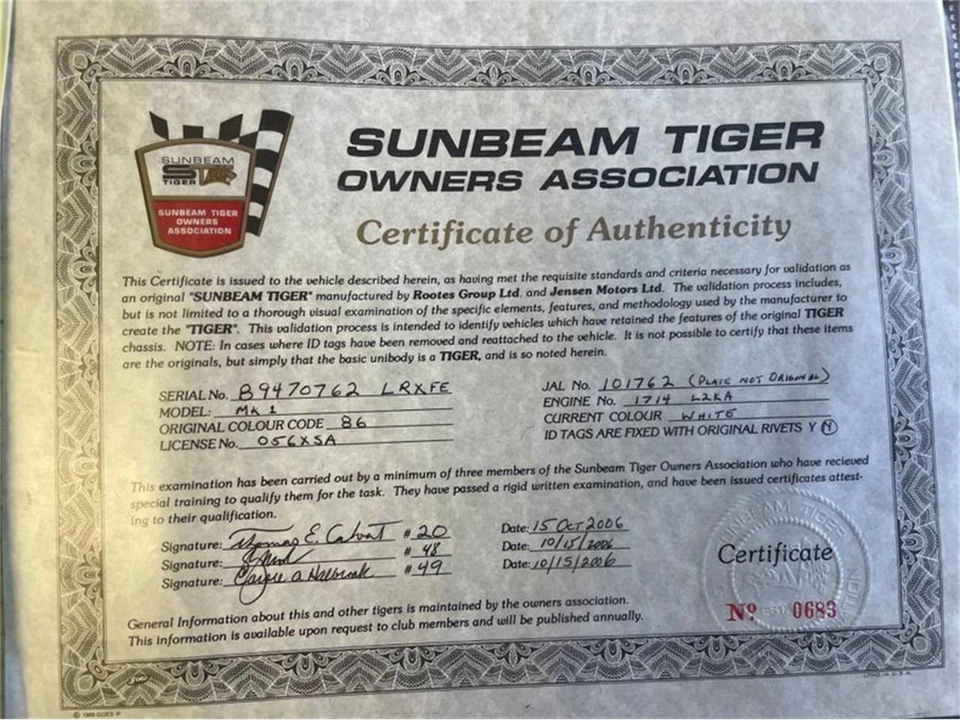 1965 Sunbeam Tiger Mark I - Image 5 of 31
