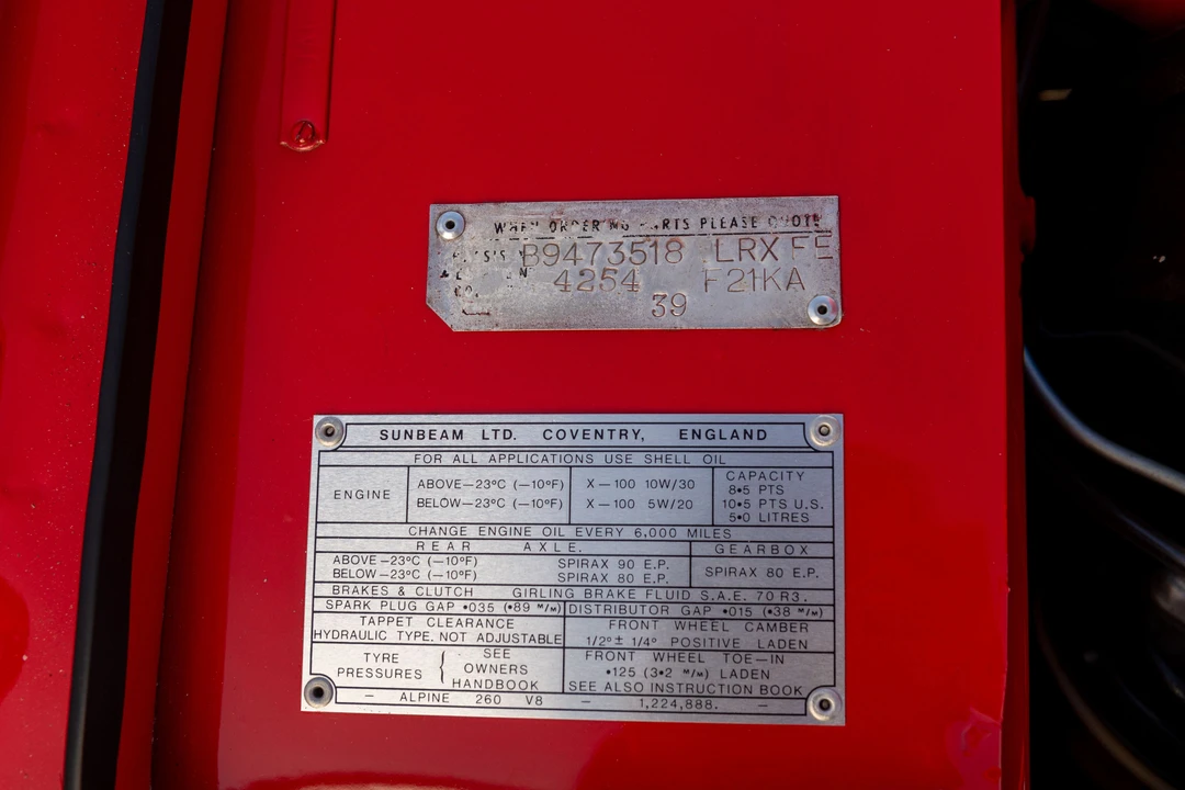 1965 Sunbeam Tiger Mark I - Image 14 of 31