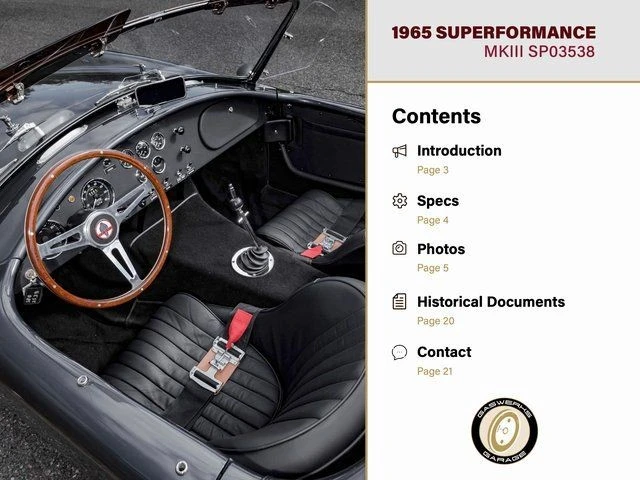 1965 Superformance - Image 2 of 21