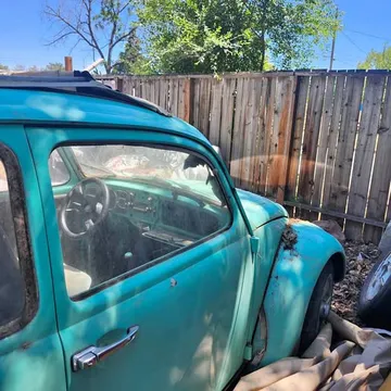1965 VW rag top bug