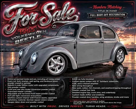 1965 Volkswagen Beetle 1.8T Entry Hatchback 2D