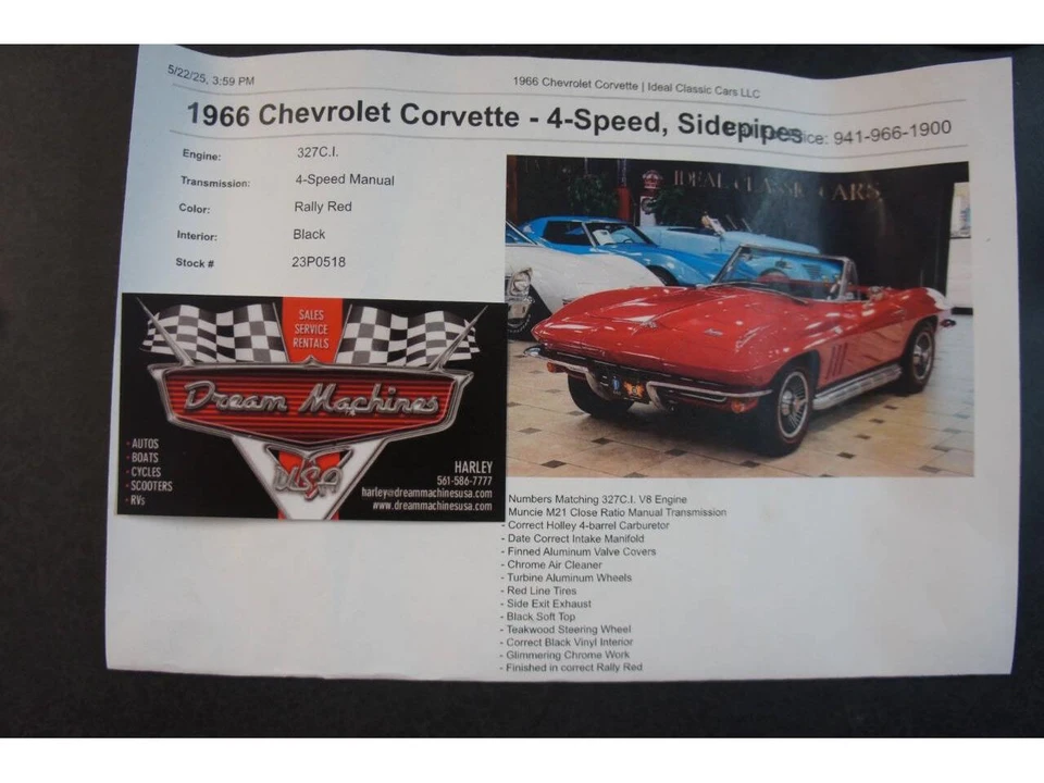 1966 Chevrolet Corvette C2 - Image 2 of 31