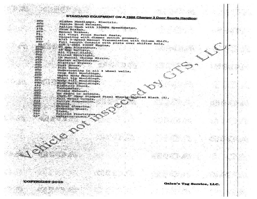 1966 Dodge Charger Hemi 1st Gen - Image 30 of 31