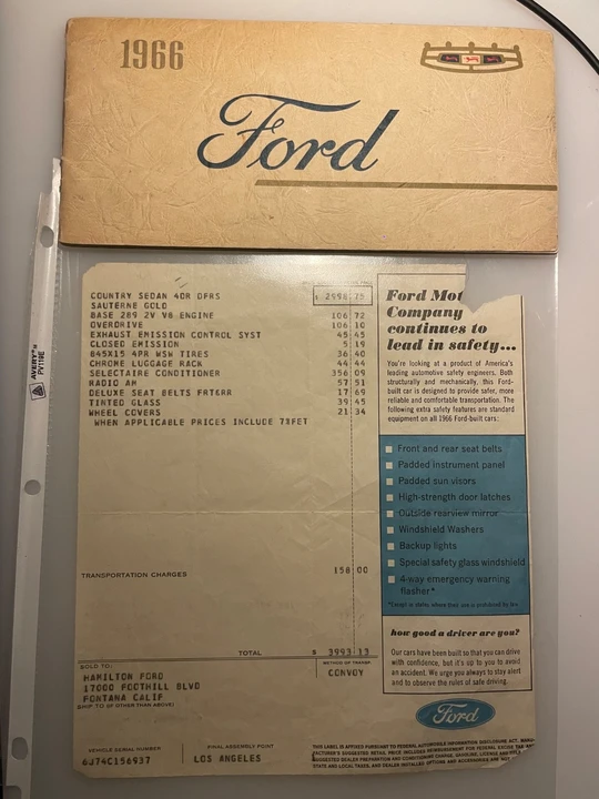 1966 Ford Country Sedan - Image 12 of 17