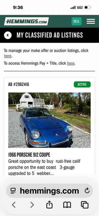 1966 Porsche 912 - Image 12 of 12