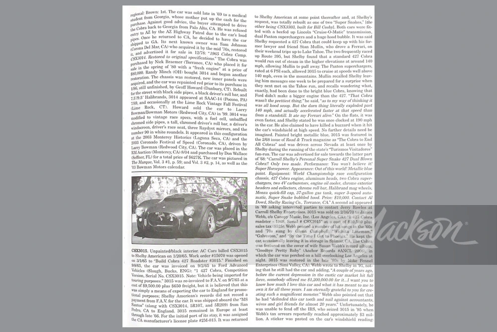 1966 Shelby Cobra 427 - Image 30 of 31