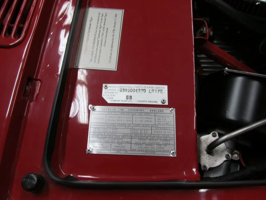 1966 Sunbeam Tiger Mark I - Image 17 of 20