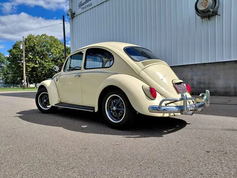 1966 Volkswagen Beetle #PinkBeetle Hatchback 2D