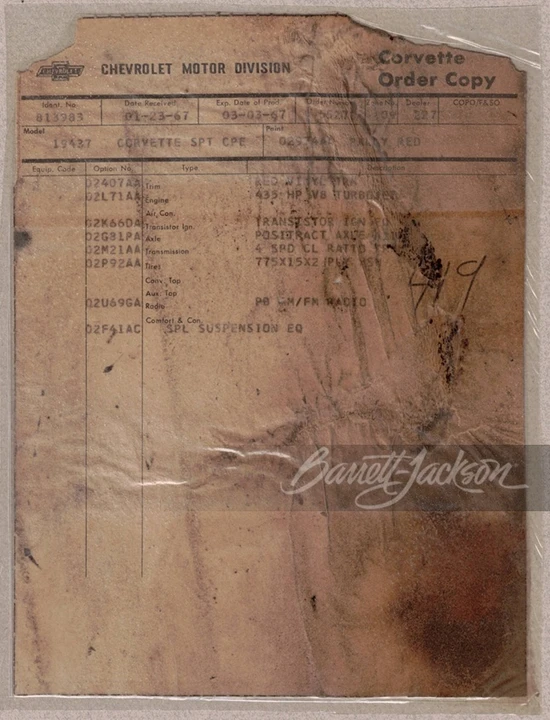 1967 Chevrolet Corvette C2 - Image 15 of 15