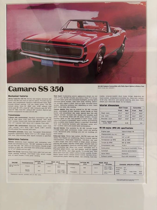 1967 Chevrolet Camaro - Image 11 of 11